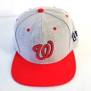 Washington Nationals Baseball Cap Adjustable Melonwear Cotton Miller Light Hat
